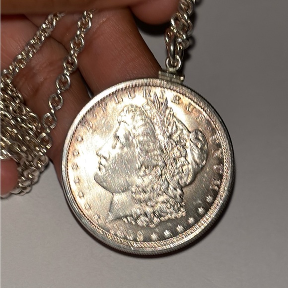 1899-O Morgan Silver Dollar Pendant Necklace